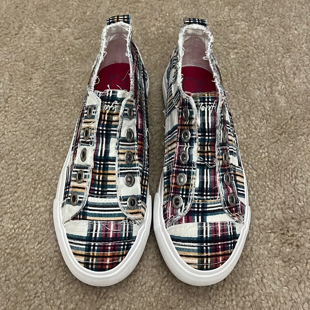 Blowfish Malibu Kids Adora Plaid Sneakers - Size 4Y